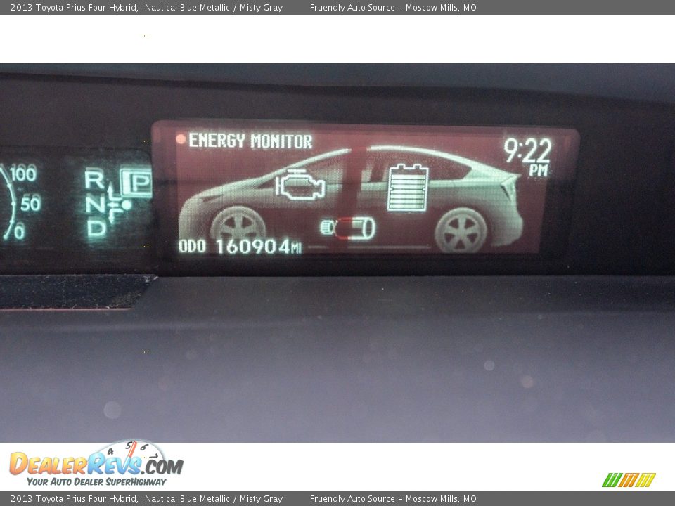 2013 Toyota Prius Four Hybrid Nautical Blue Metallic / Misty Gray Photo #32