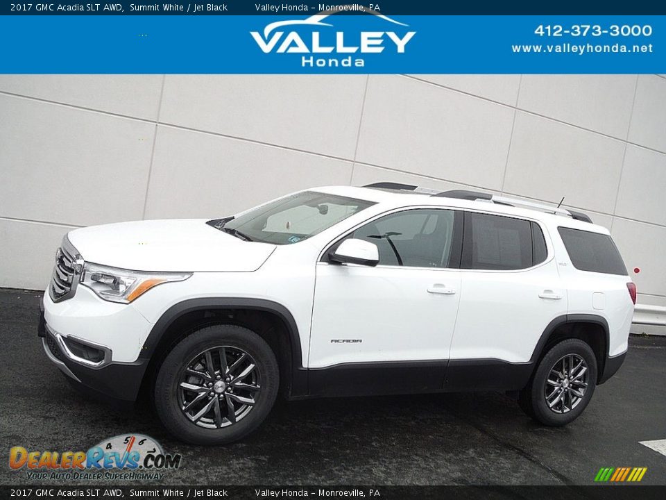 2017 GMC Acadia SLT AWD Summit White / Jet Black Photo #2