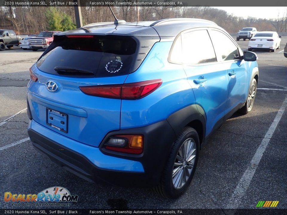 2020 Hyundai Kona SEL Surf Blue / Black Photo #3