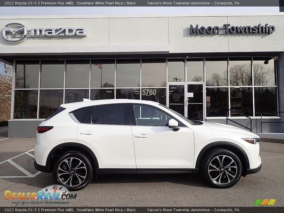 2022 Mazda CX-5 S Premium Plus AWD Snowflake White Pearl Mica / Black Photo #1