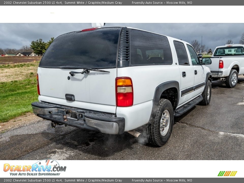 2002 Chevrolet Suburban 2500 LS 4x4 Summit White / Graphite/Medium Gray Photo #4