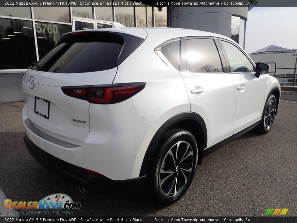 2022 Mazda CX-5 S Premium Plus AWD Snowflake White Pearl Mica / Black Photo #2