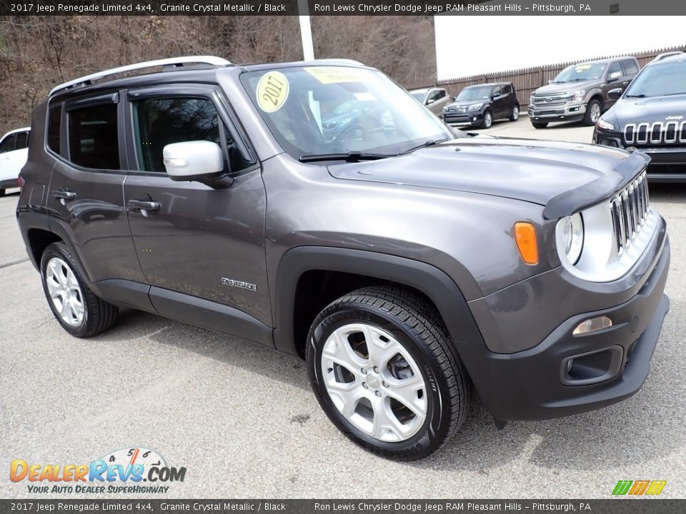 2017 Jeep Renegade Limited 4x4 Granite Crystal Metallic / Black Photo #8