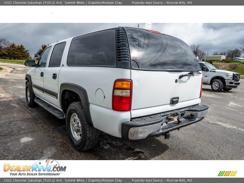 2002 Chevrolet Suburban 2500 LS 4x4 Summit White / Graphite/Medium Gray Photo #6