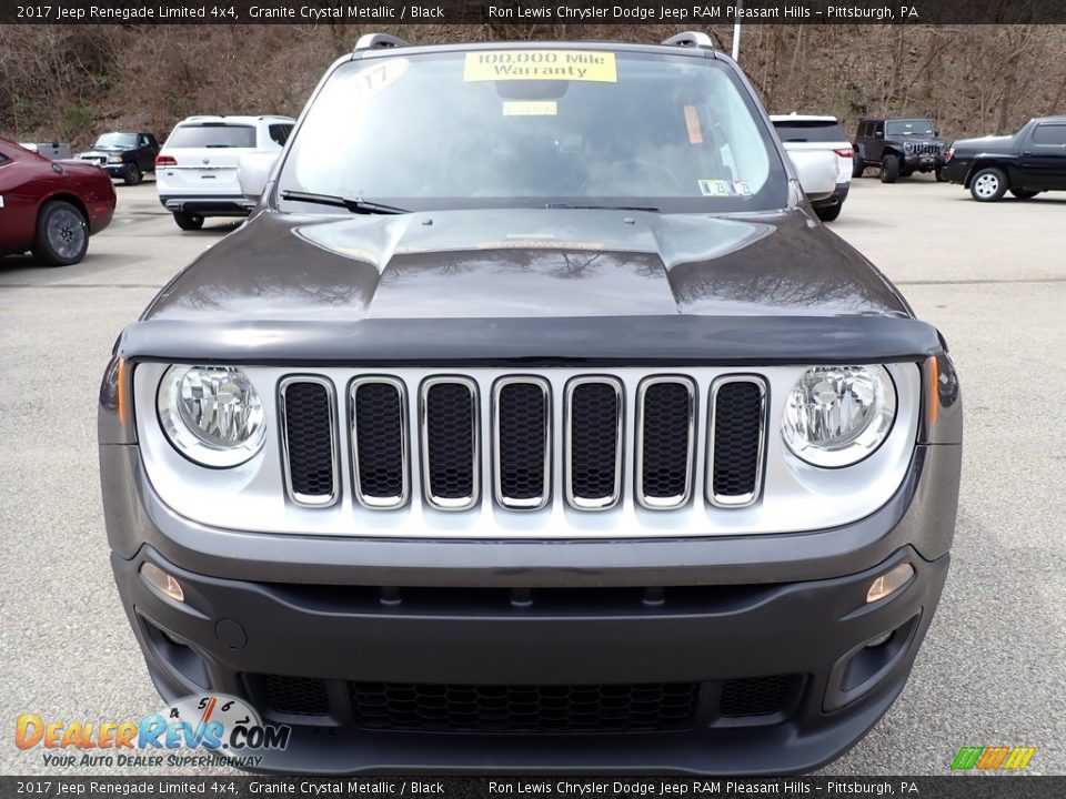 2017 Jeep Renegade Limited 4x4 Granite Crystal Metallic / Black Photo #9