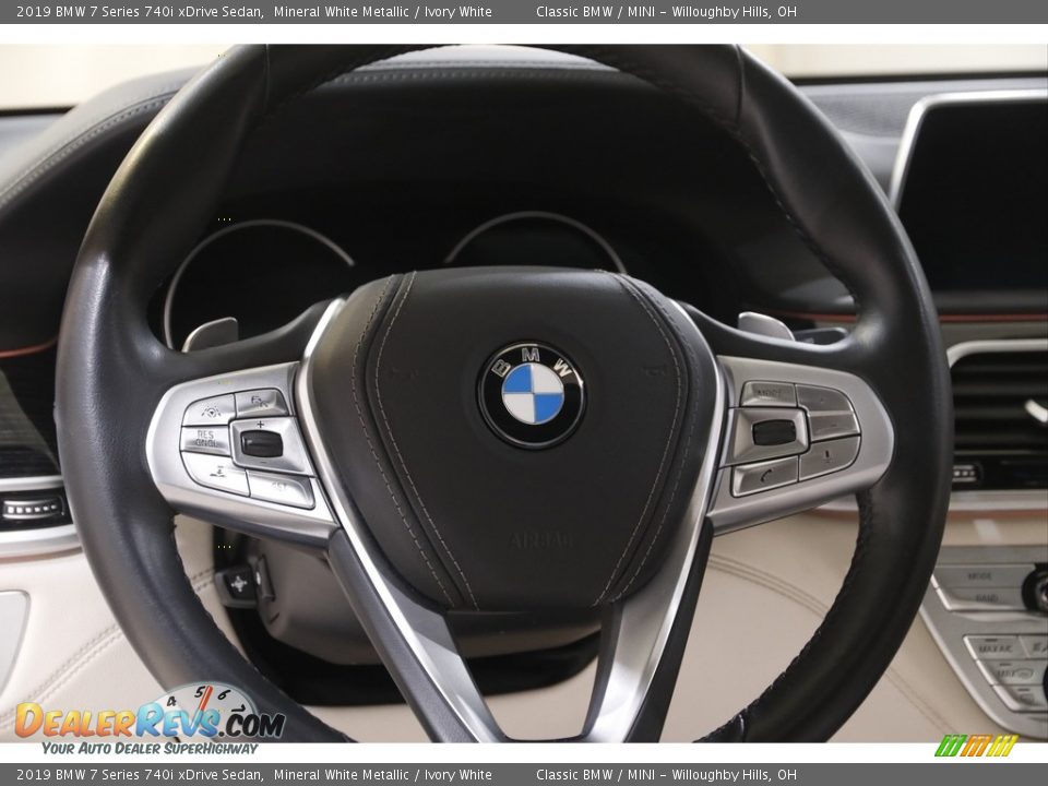 2019 BMW 7 Series 740i xDrive Sedan Steering Wheel Photo #7
