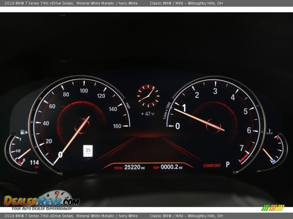 2019 BMW 7 Series 740i xDrive Sedan Gauges Photo #8