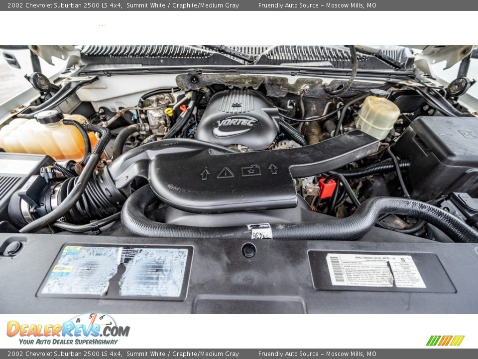 2002 Chevrolet Suburban 2500 LS 4x4 6.0 Liter OHV 16-Valve Vortec V8 Engine Photo #16