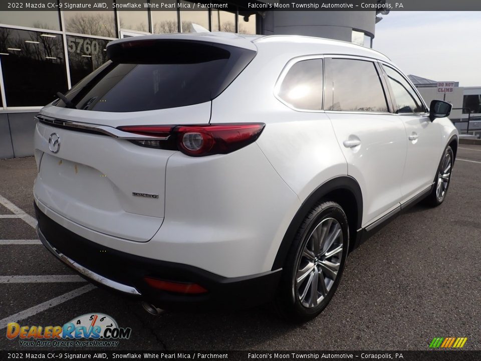 2022 Mazda CX-9 Signature AWD Snowflake White Pearl Mica / Parchment Photo #2