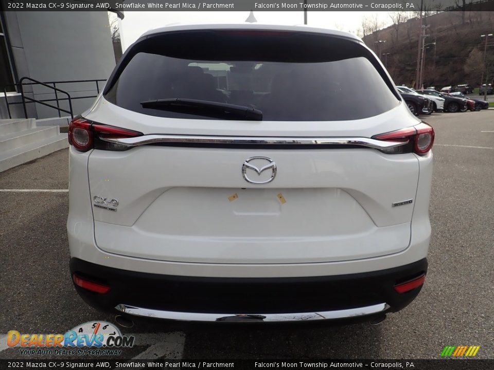 2022 Mazda CX-9 Signature AWD Snowflake White Pearl Mica / Parchment Photo #3