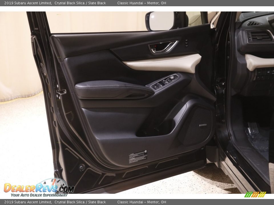 2019 Subaru Ascent Limited Crystal Black Silica / Slate Black Photo #4