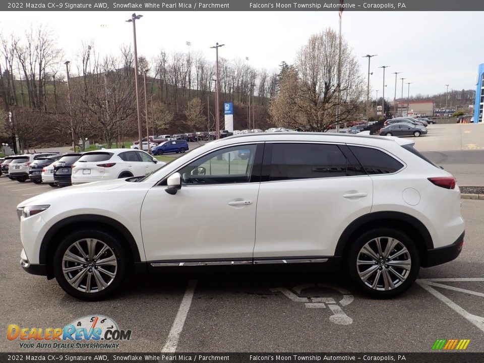 Snowflake White Pearl Mica 2022 Mazda CX-9 Signature AWD Photo #6