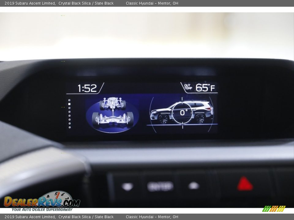 2019 Subaru Ascent Limited Crystal Black Silica / Slate Black Photo #11