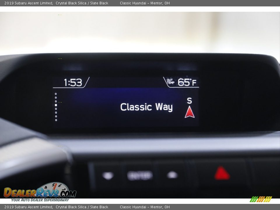 2019 Subaru Ascent Limited Crystal Black Silica / Slate Black Photo #13