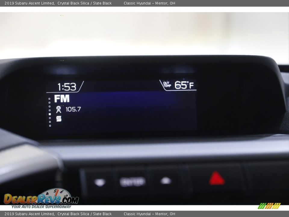 2019 Subaru Ascent Limited Crystal Black Silica / Slate Black Photo #14