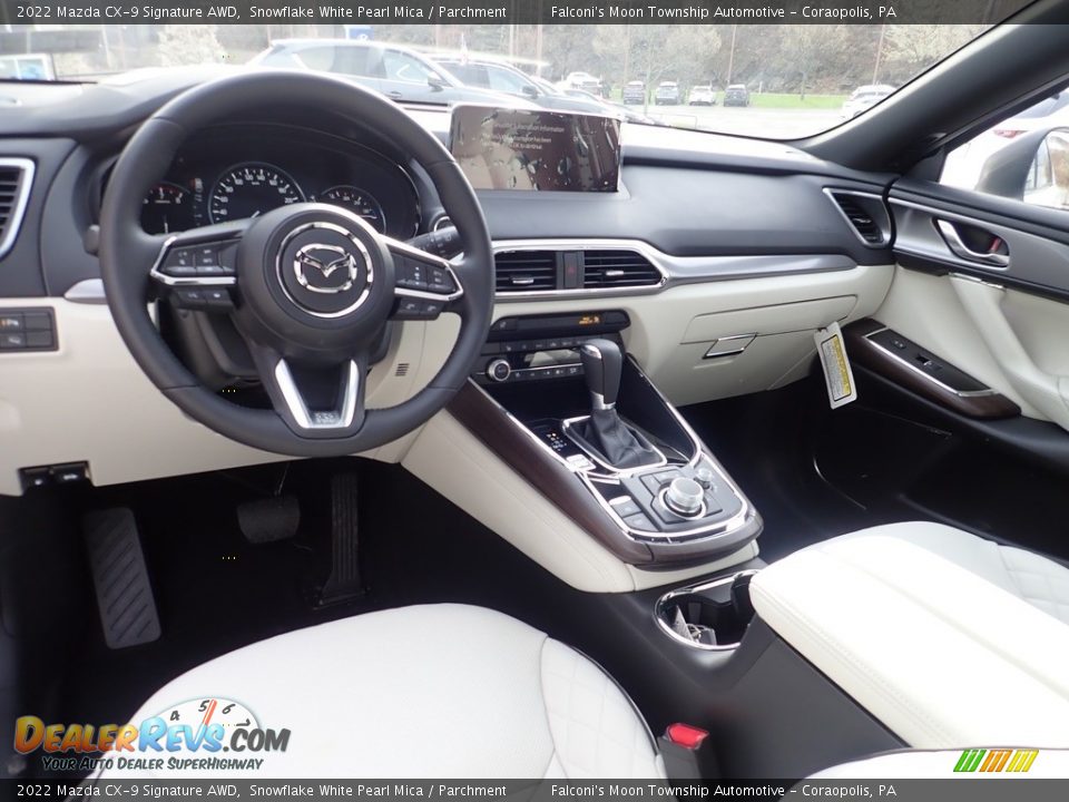 Parchment Interior - 2022 Mazda CX-9 Signature AWD Photo #13