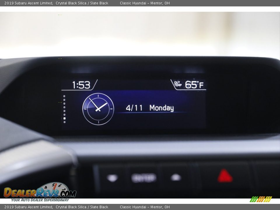 2019 Subaru Ascent Limited Crystal Black Silica / Slate Black Photo #16