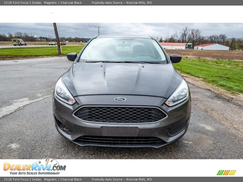 2018 Ford Focus S Sedan Magnetic / Charcoal Black Photo #9