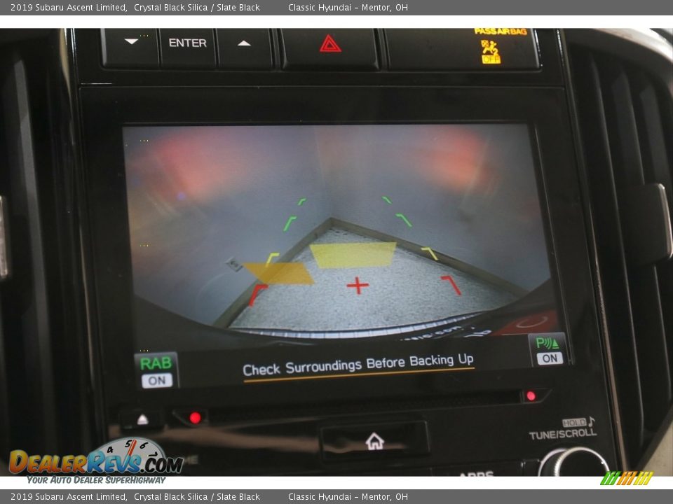 2019 Subaru Ascent Limited Crystal Black Silica / Slate Black Photo #18