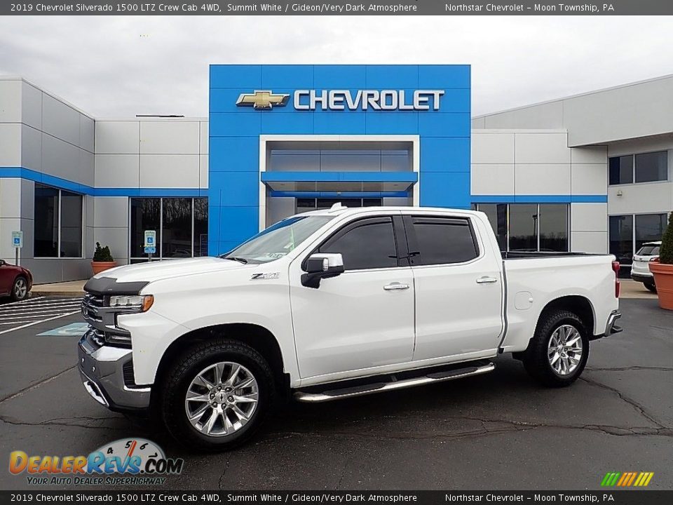 2019 Chevrolet Silverado 1500 LTZ Crew Cab 4WD Summit White / Gideon/Very Dark Atmosphere Photo #1