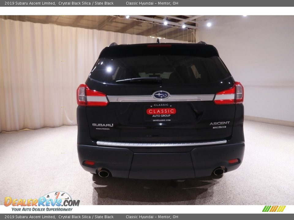 2019 Subaru Ascent Limited Crystal Black Silica / Slate Black Photo #25