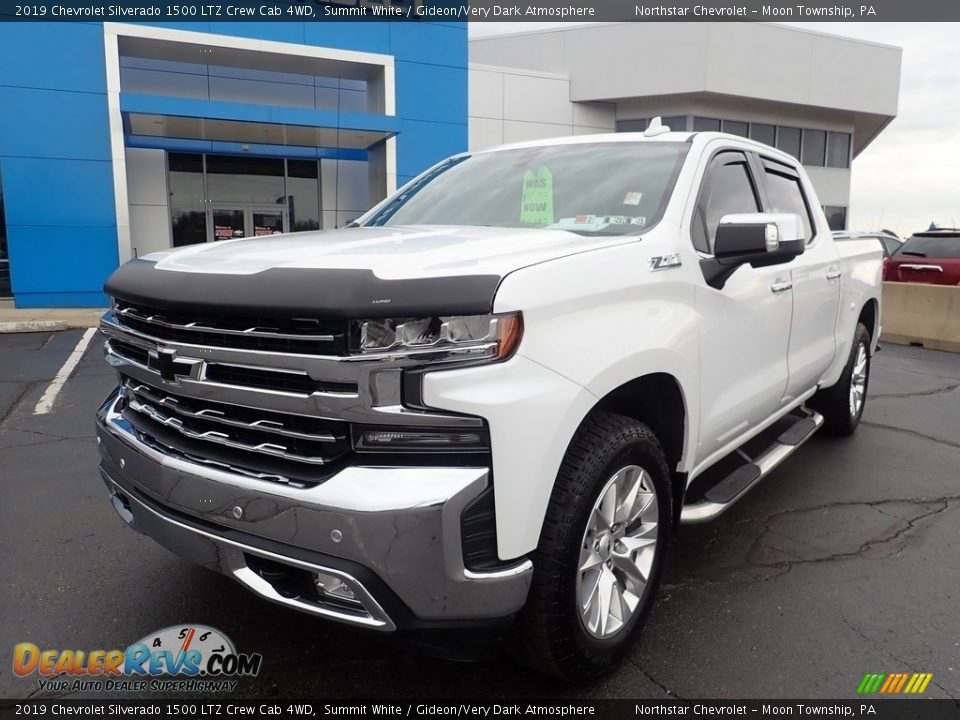 2019 Chevrolet Silverado 1500 LTZ Crew Cab 4WD Summit White / Gideon/Very Dark Atmosphere Photo #2