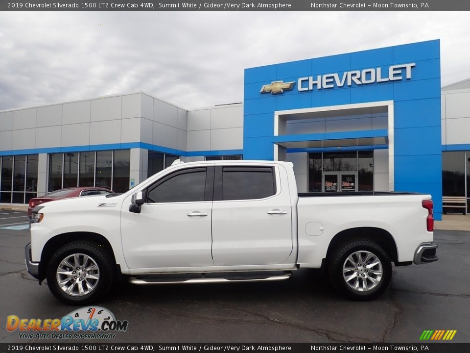 2019 Chevrolet Silverado 1500 LTZ Crew Cab 4WD Summit White / Gideon/Very Dark Atmosphere Photo #3