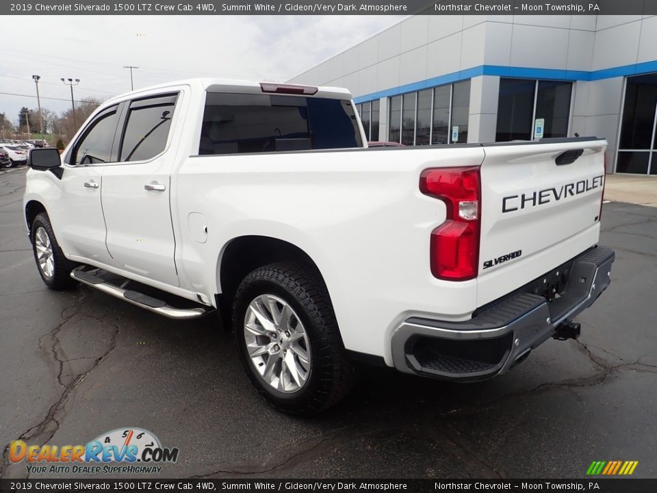 2019 Chevrolet Silverado 1500 LTZ Crew Cab 4WD Summit White / Gideon/Very Dark Atmosphere Photo #4