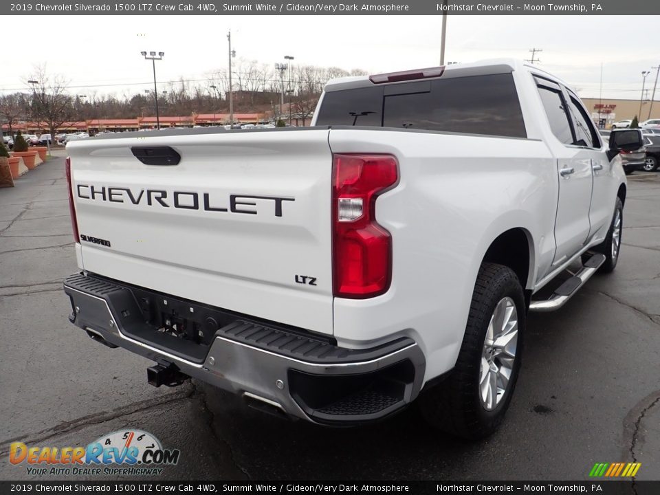 2019 Chevrolet Silverado 1500 LTZ Crew Cab 4WD Summit White / Gideon/Very Dark Atmosphere Photo #7