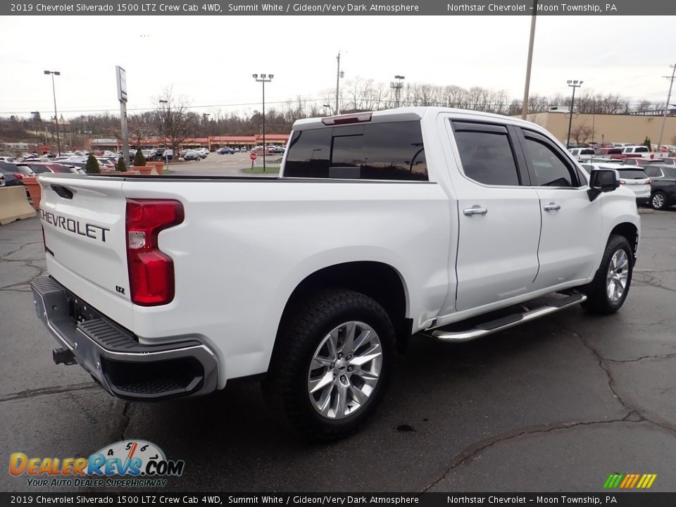 2019 Chevrolet Silverado 1500 LTZ Crew Cab 4WD Summit White / Gideon/Very Dark Atmosphere Photo #8