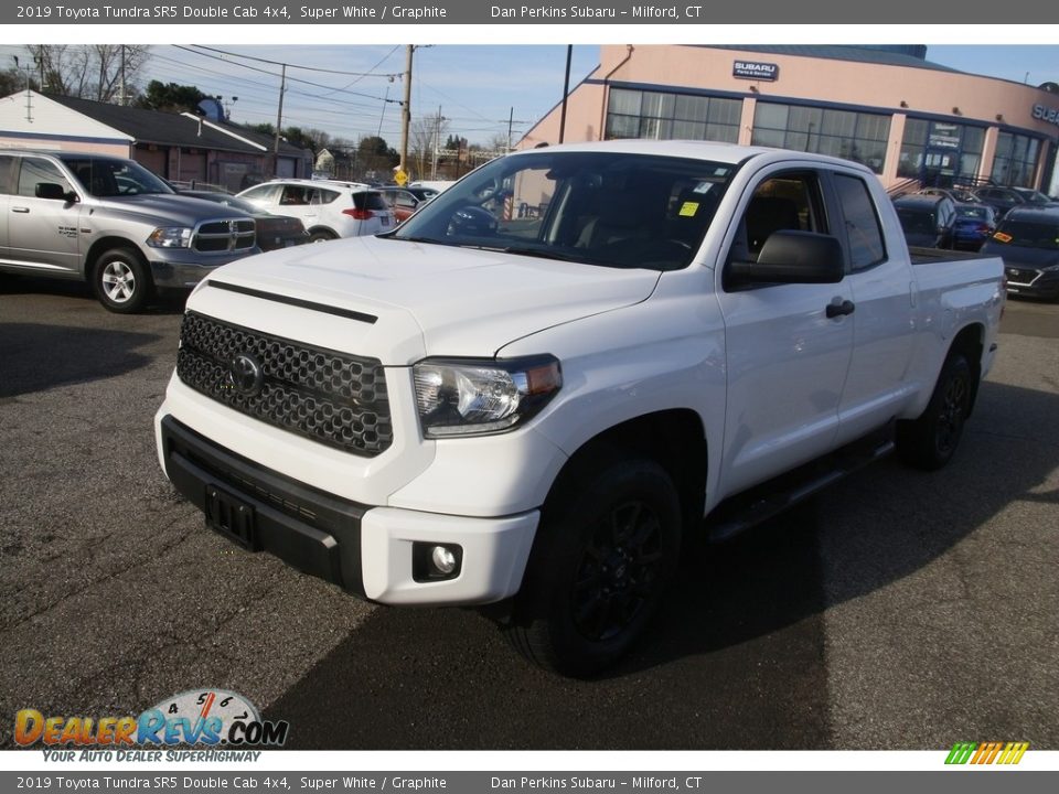 2019 Toyota Tundra SR5 Double Cab 4x4 Super White / Graphite Photo #1