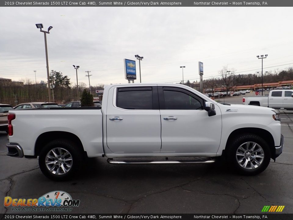 2019 Chevrolet Silverado 1500 LTZ Crew Cab 4WD Summit White / Gideon/Very Dark Atmosphere Photo #9