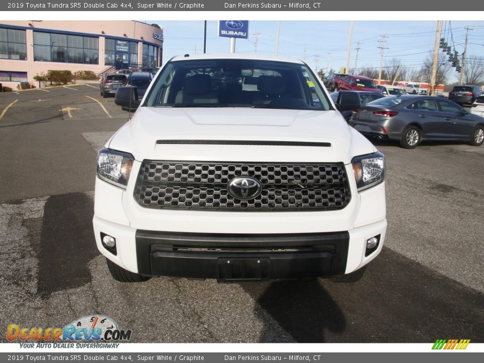 2019 Toyota Tundra SR5 Double Cab 4x4 Super White / Graphite Photo #2