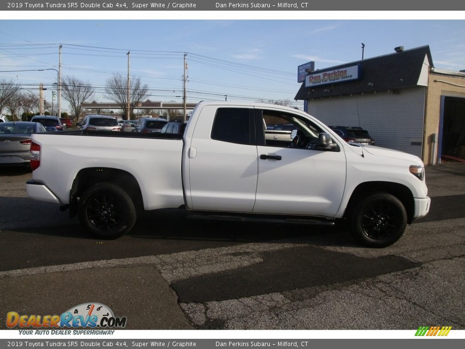 2019 Toyota Tundra SR5 Double Cab 4x4 Super White / Graphite Photo #4