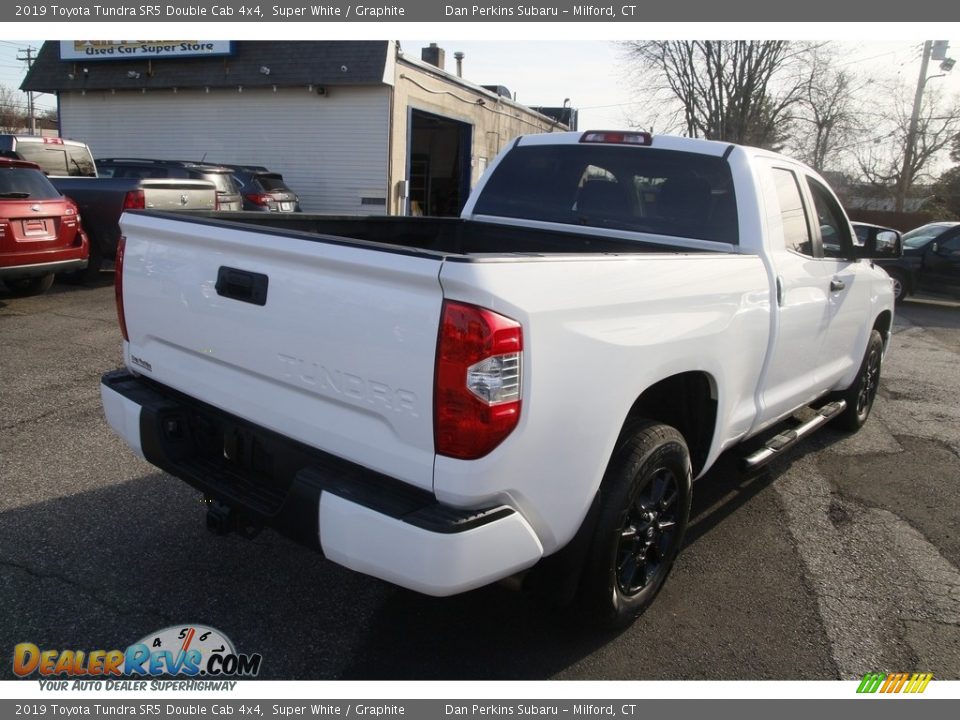 2019 Toyota Tundra SR5 Double Cab 4x4 Super White / Graphite Photo #5