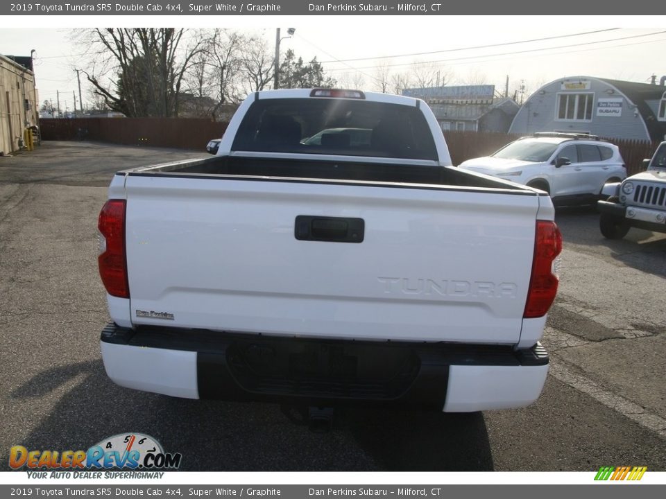 2019 Toyota Tundra SR5 Double Cab 4x4 Super White / Graphite Photo #6