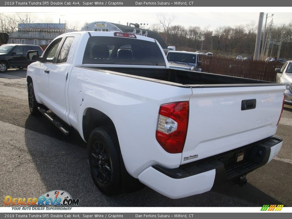2019 Toyota Tundra SR5 Double Cab 4x4 Super White / Graphite Photo #7