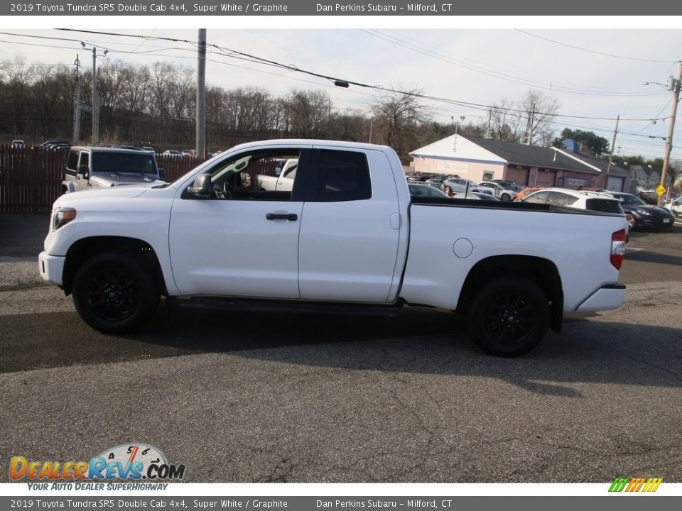 2019 Toyota Tundra SR5 Double Cab 4x4 Super White / Graphite Photo #8