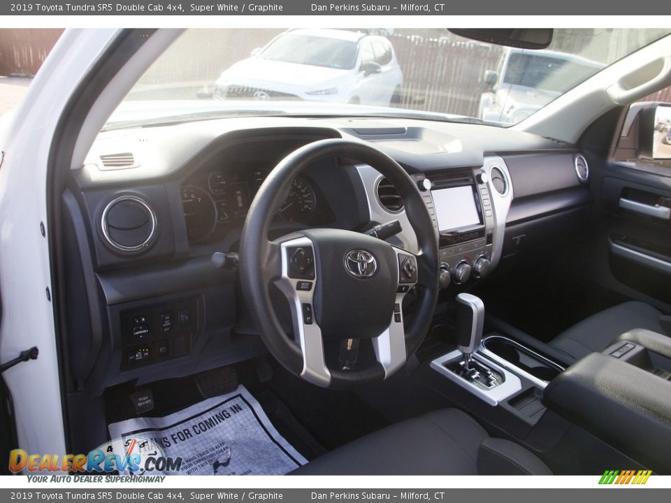 2019 Toyota Tundra SR5 Double Cab 4x4 Super White / Graphite Photo #10