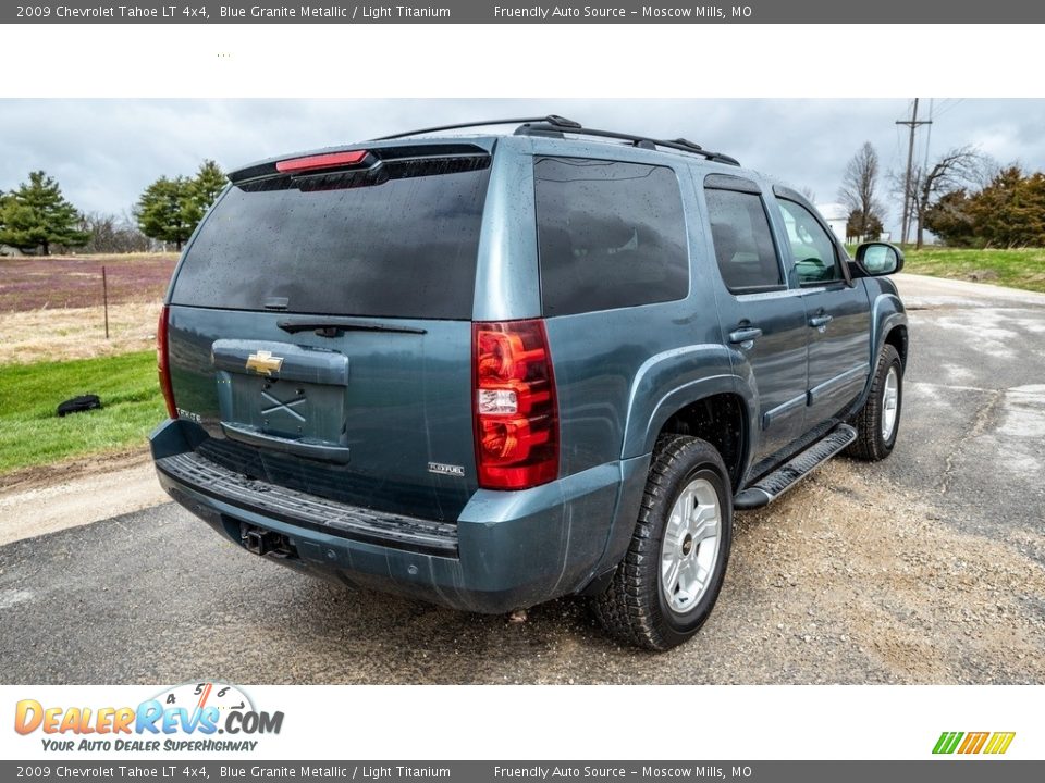 2009 Chevrolet Tahoe LT 4x4 Blue Granite Metallic / Light Titanium Photo #4