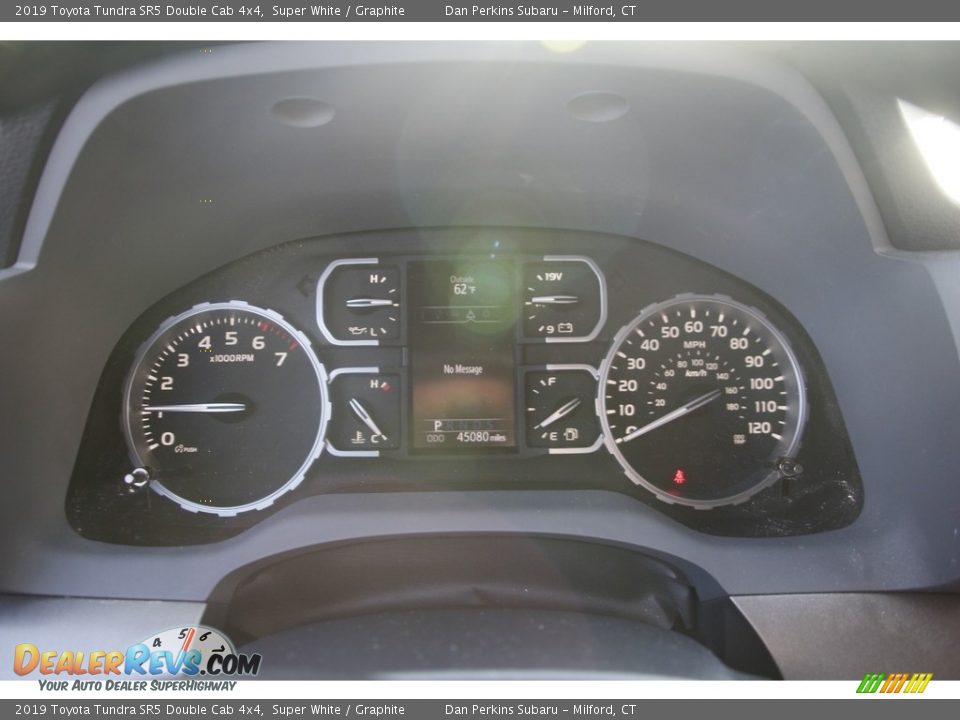 2019 Toyota Tundra SR5 Double Cab 4x4 Super White / Graphite Photo #17