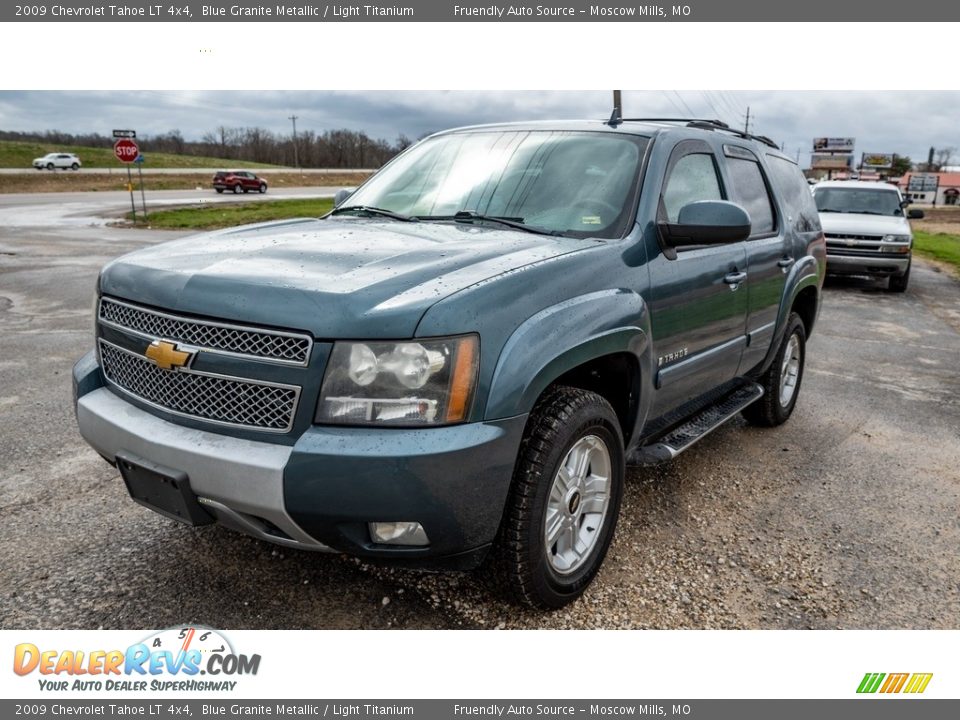 2009 Chevrolet Tahoe LT 4x4 Blue Granite Metallic / Light Titanium Photo #8