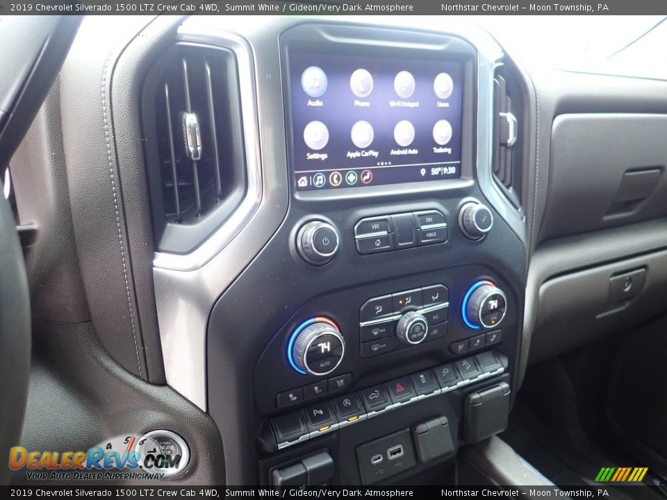 2019 Chevrolet Silverado 1500 LTZ Crew Cab 4WD Summit White / Gideon/Very Dark Atmosphere Photo #27