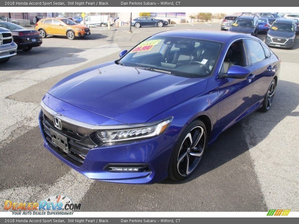 2018 Honda Accord Sport Sedan Still Night Pearl / Black Photo #1