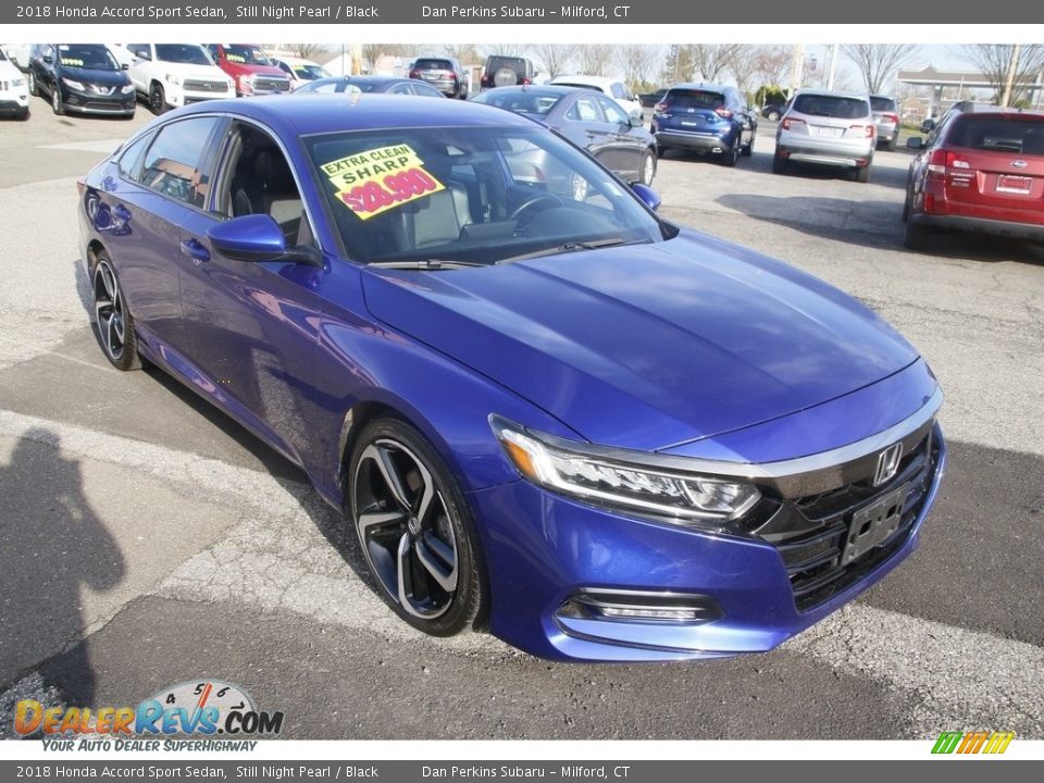 2018 Honda Accord Sport Sedan Still Night Pearl / Black Photo #3