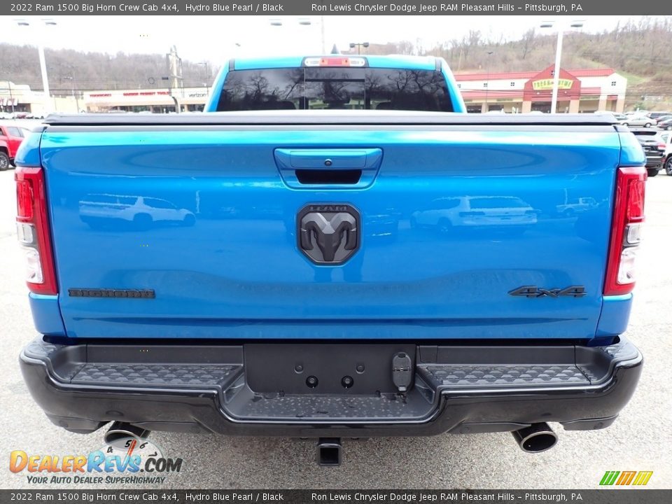 2022 Ram 1500 Big Horn Crew Cab 4x4 Hydro Blue Pearl / Black Photo #4