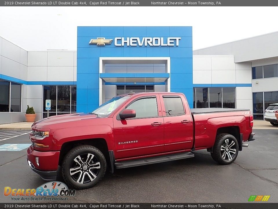 2019 Chevrolet Silverado LD LT Double Cab 4x4 Cajun Red Tintcoat / Jet Black Photo #1