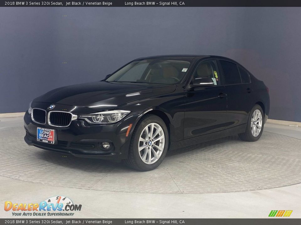 2018 BMW 3 Series 320i Sedan Jet Black / Venetian Beige Photo #3