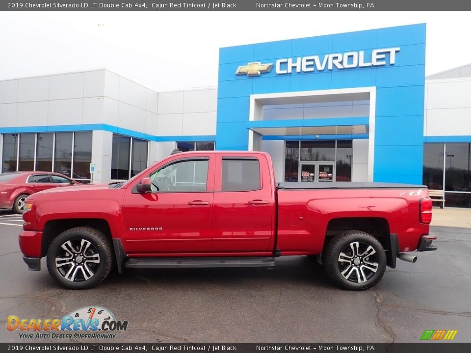 2019 Chevrolet Silverado LD LT Double Cab 4x4 Cajun Red Tintcoat / Jet Black Photo #3