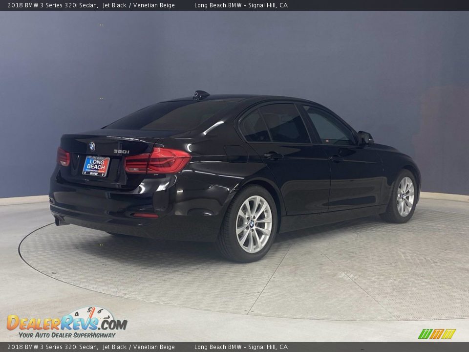 2018 BMW 3 Series 320i Sedan Jet Black / Venetian Beige Photo #5